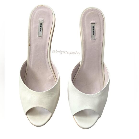 MIU MIU Patent Leather Peep Toe Heel - Picture 12 of 12